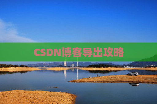 CSDN博客导出攻略